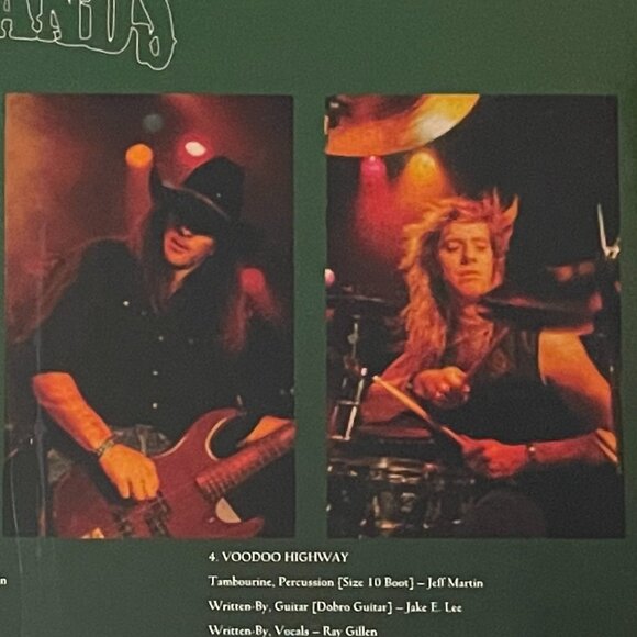 Badlands Voodoo Highway LP Colored Vinyl Import Limited Edition Jake E. Lee Ozzy - Picture 8 of 8